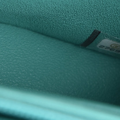 Chanel Lambskin Quilted Mini Square Flap Green 7 of 10