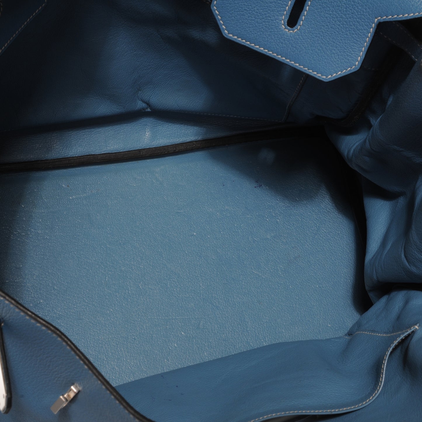 Taurillon Clemence Birkin 40 Blue Jean