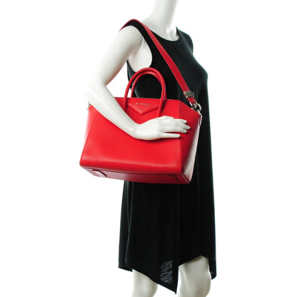 Givenchy Sugar Goatskin Medium Antigona Red 9 of 14
