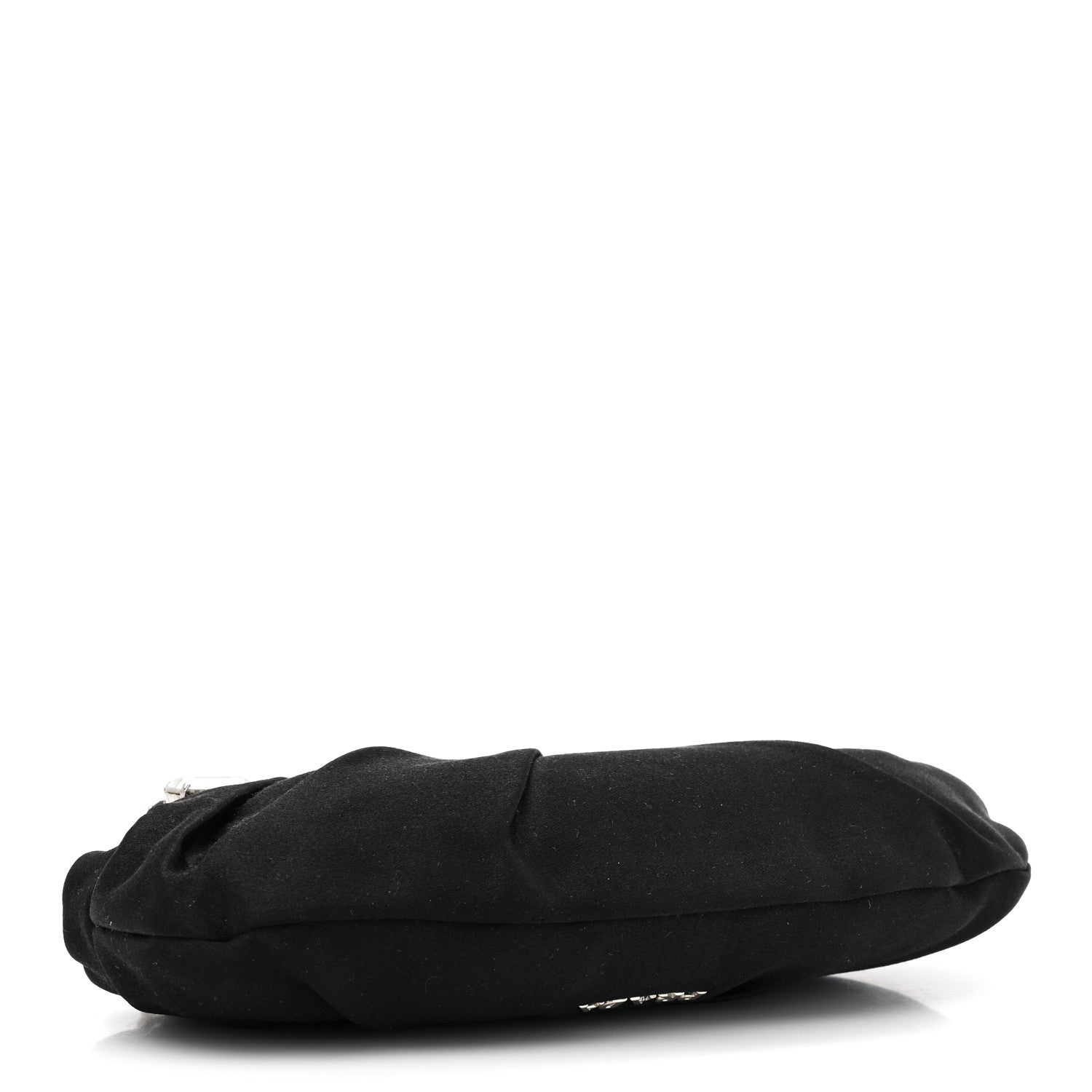 Prada Satin Crystal Clutch Black 5 of 9