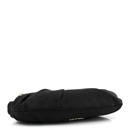 Prada Satin Crystal Clutch Black 5 of 9