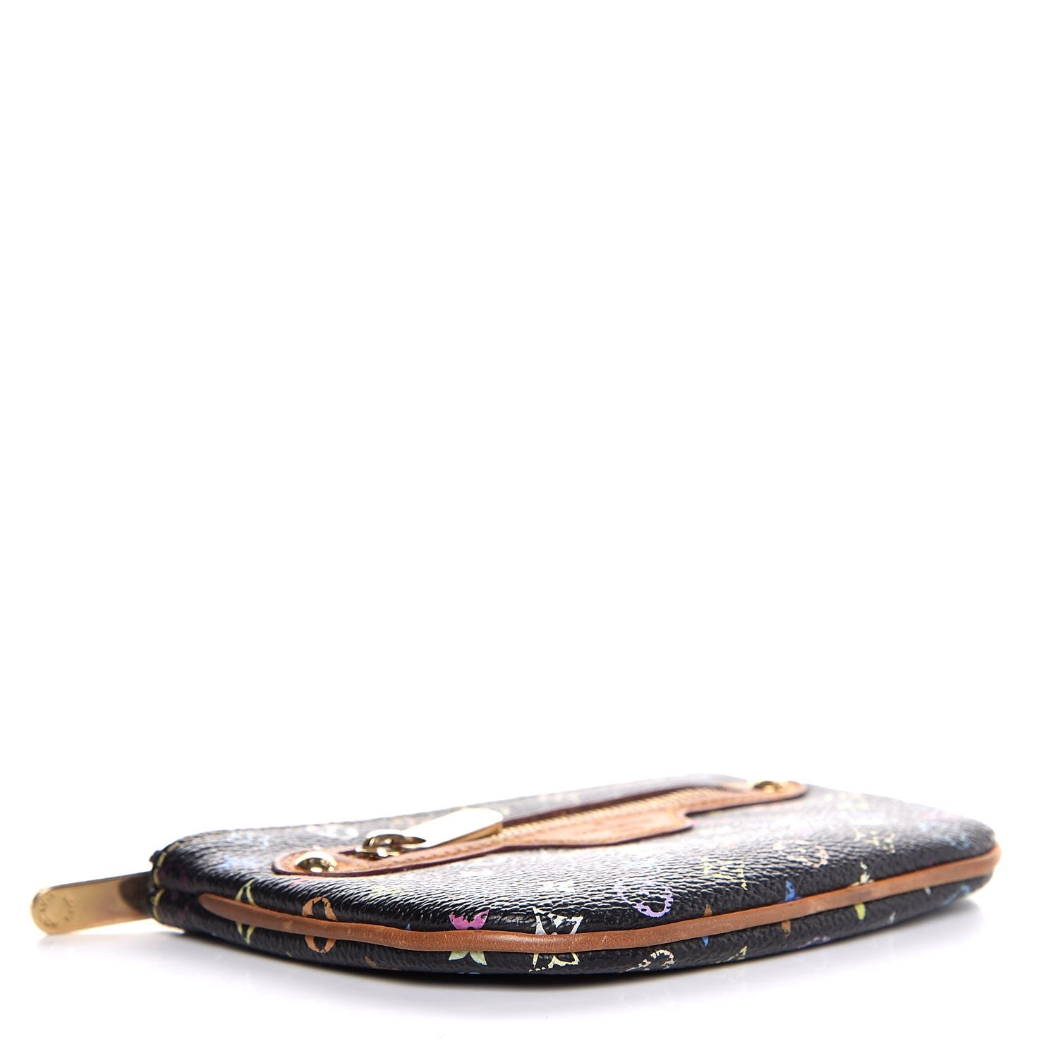 Louis Vuitton Monogram Multicolor Pochette Plate MM Black 4 of 7