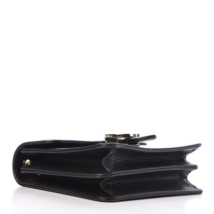 Gucci Dollar Calfskin Small Interlocking G Shoulder Bag Black 4 of 10