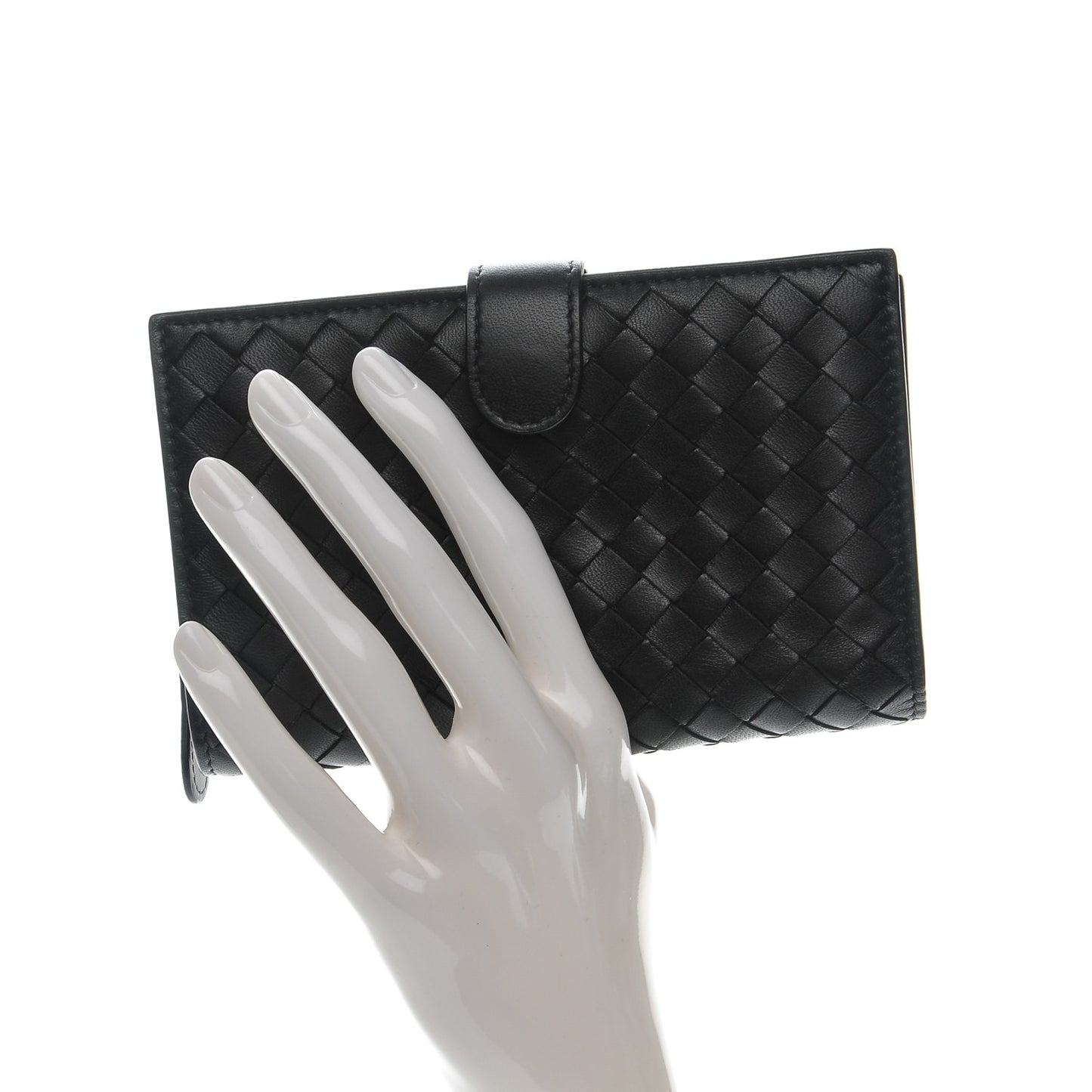 Nappa Intrecciato Continental Wallet Black