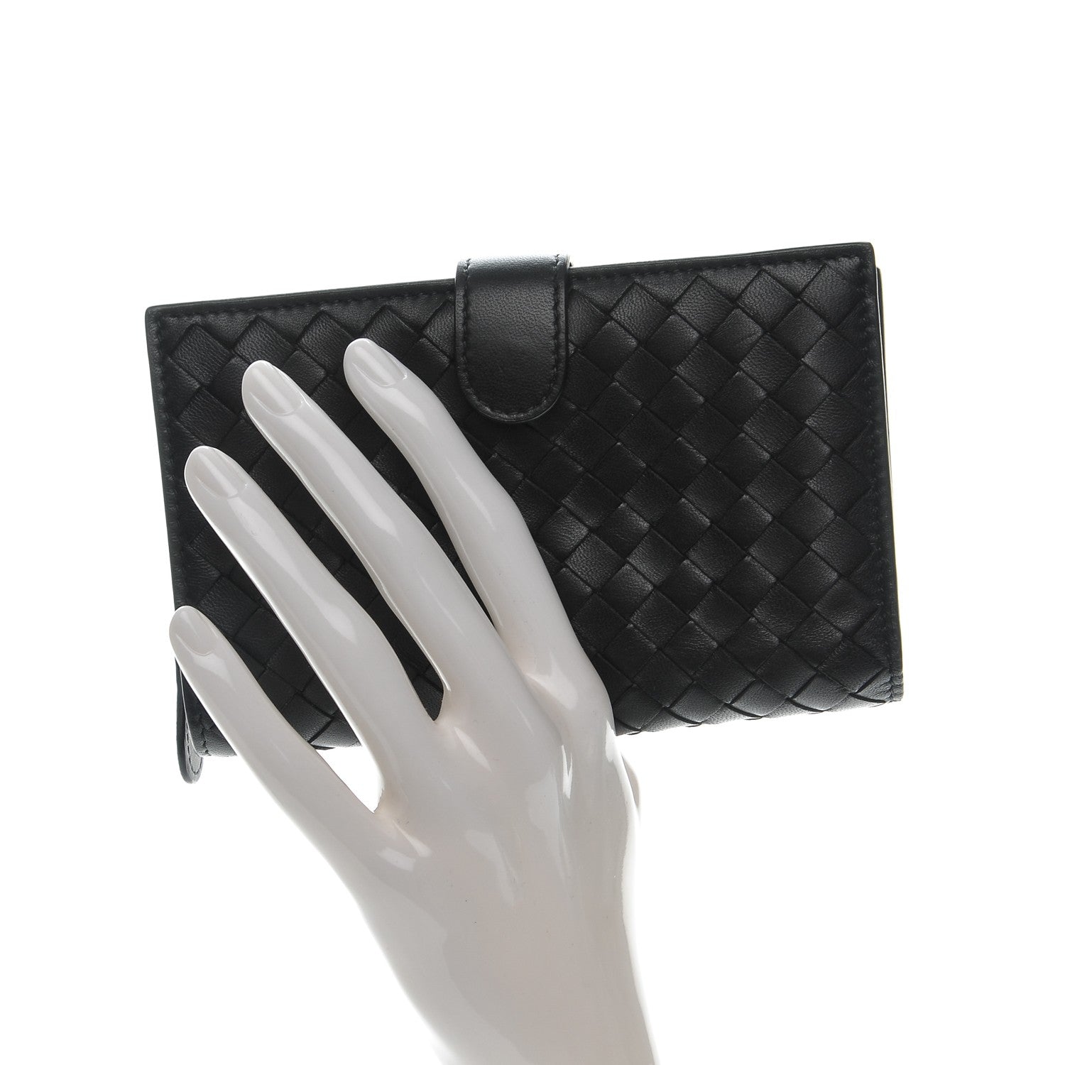Bottega Veneta Nappa Intrecciato Continental Wallet Black 2 of 9