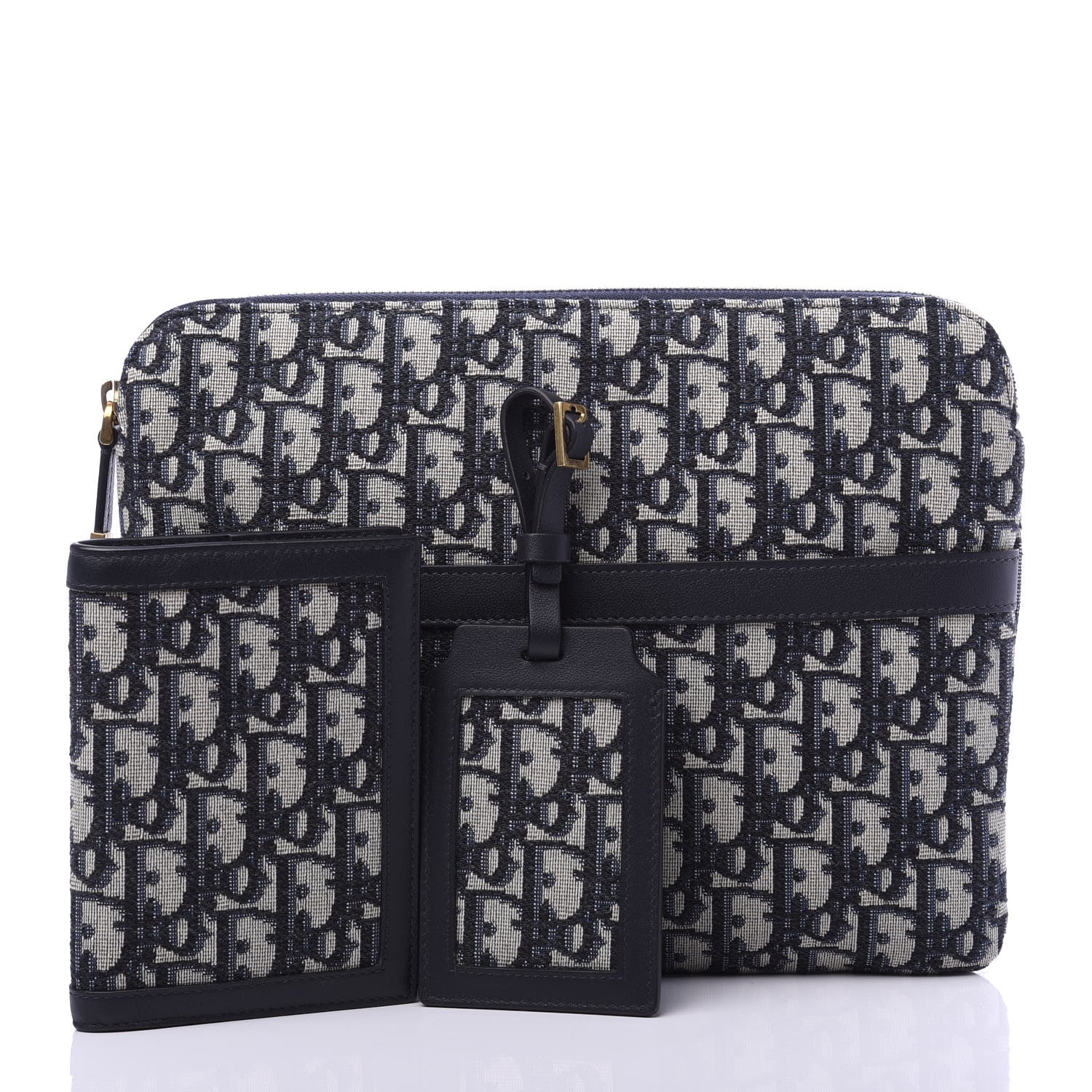 Christian Dior Oblique Travel Set Navy Blue 1 of 12