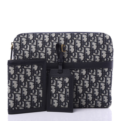 Christian Dior Oblique Travel Set Navy Blue 1 of 12