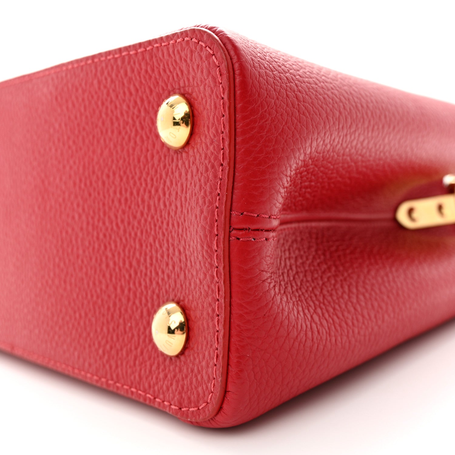 Louis Vuitton Taurillon Snakeskin Capucines PM Scarlet 9 of 11
