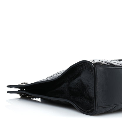 Saint Laurent Crinkled Calfskin Matelasse Monogram Large Niki Shopper Tote Black 9 of 11