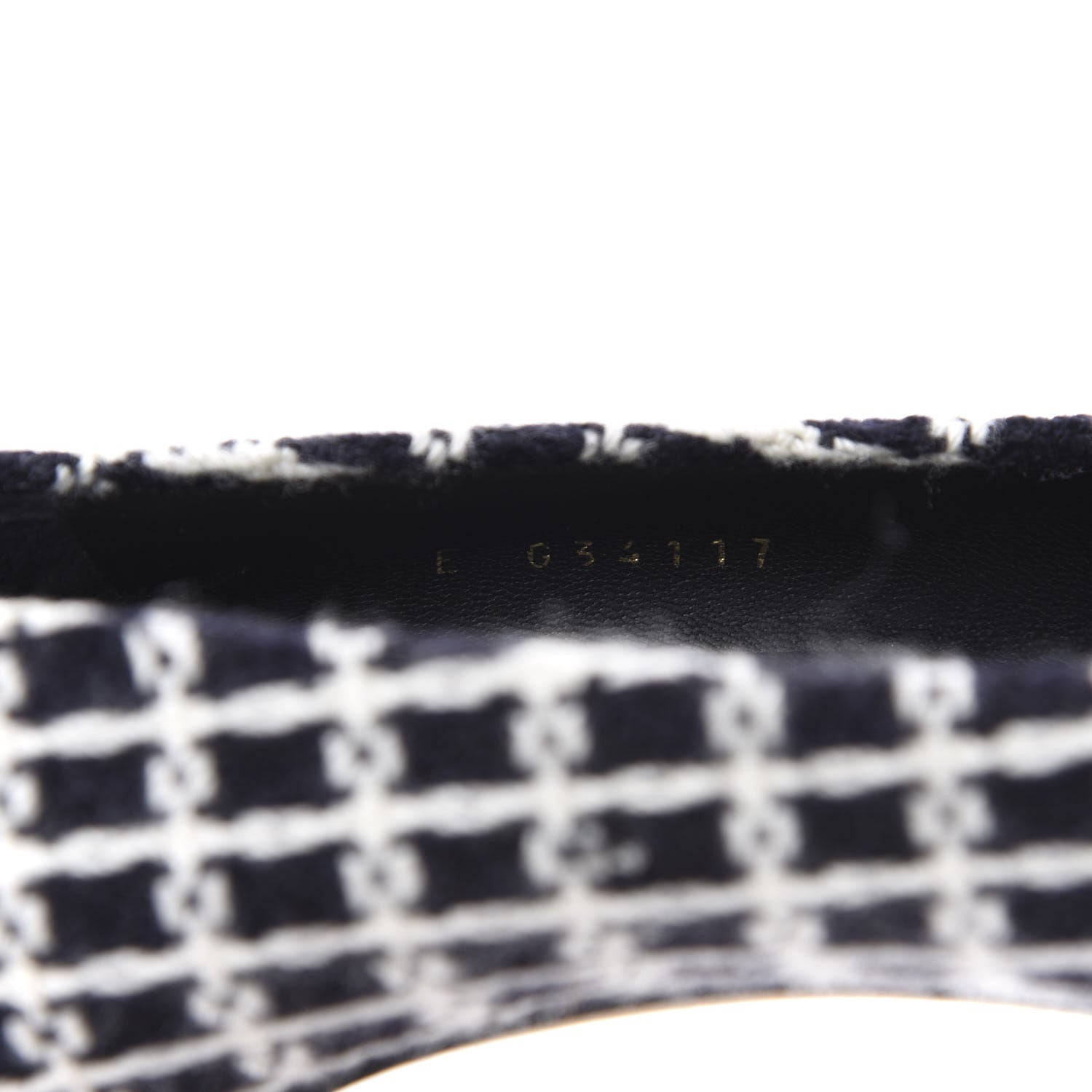 Chanel Tweed Patent Cap Toe CC Pumps 36 Black White 10 of 10