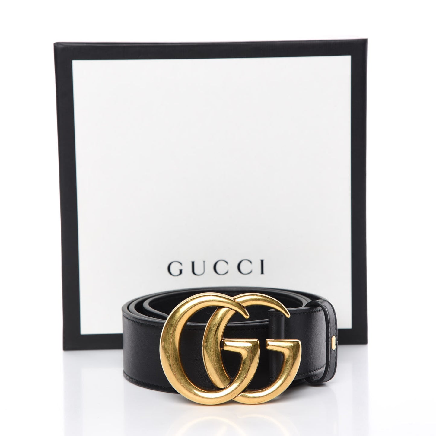 Calfskin Double G 40mm Belt 80 32 Black