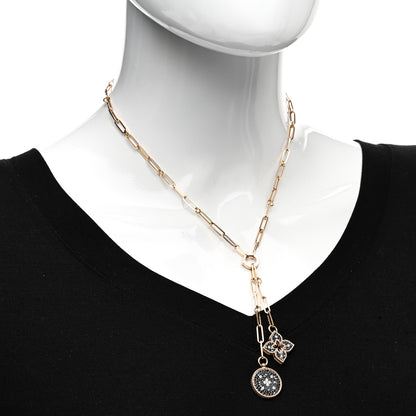 Roberto Coin 18K Rose Gold Black Diamond Venetian Princess Double Medallion Pendant Necklace 2 of 4