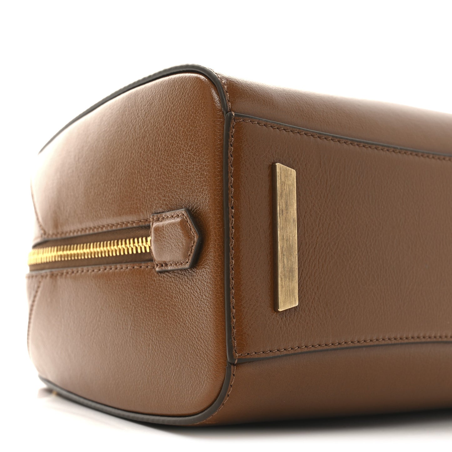 Tumbled Buffalo Mini Antigona Cube Bag Soft Tan