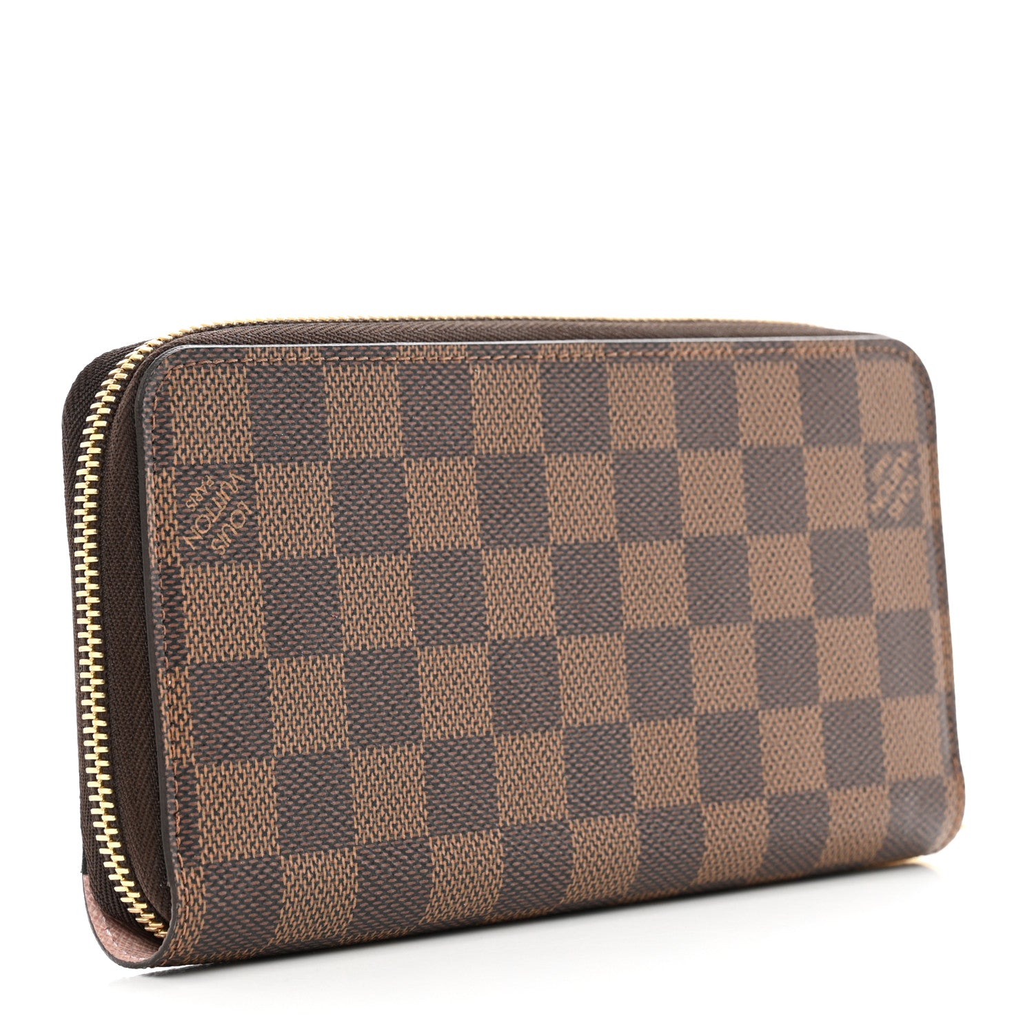 Louis Vuitton Damier Ebene Zippy Wallet Rose Ballerine 3 of 6