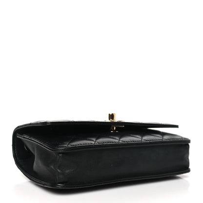 Chanel Lambskin Quilted Trendy CC Wallet On Chain WOC Black 4 of 12
