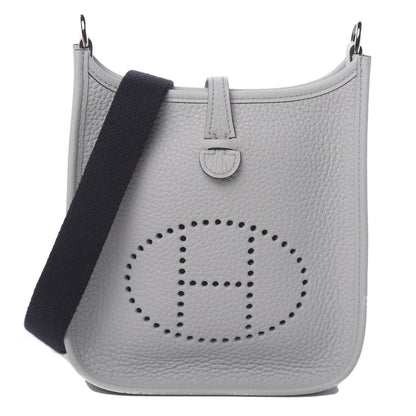 Hermes Taurillon Clemence Amazone Evelyne TPM Bleu Pale Indigo 1 of 11