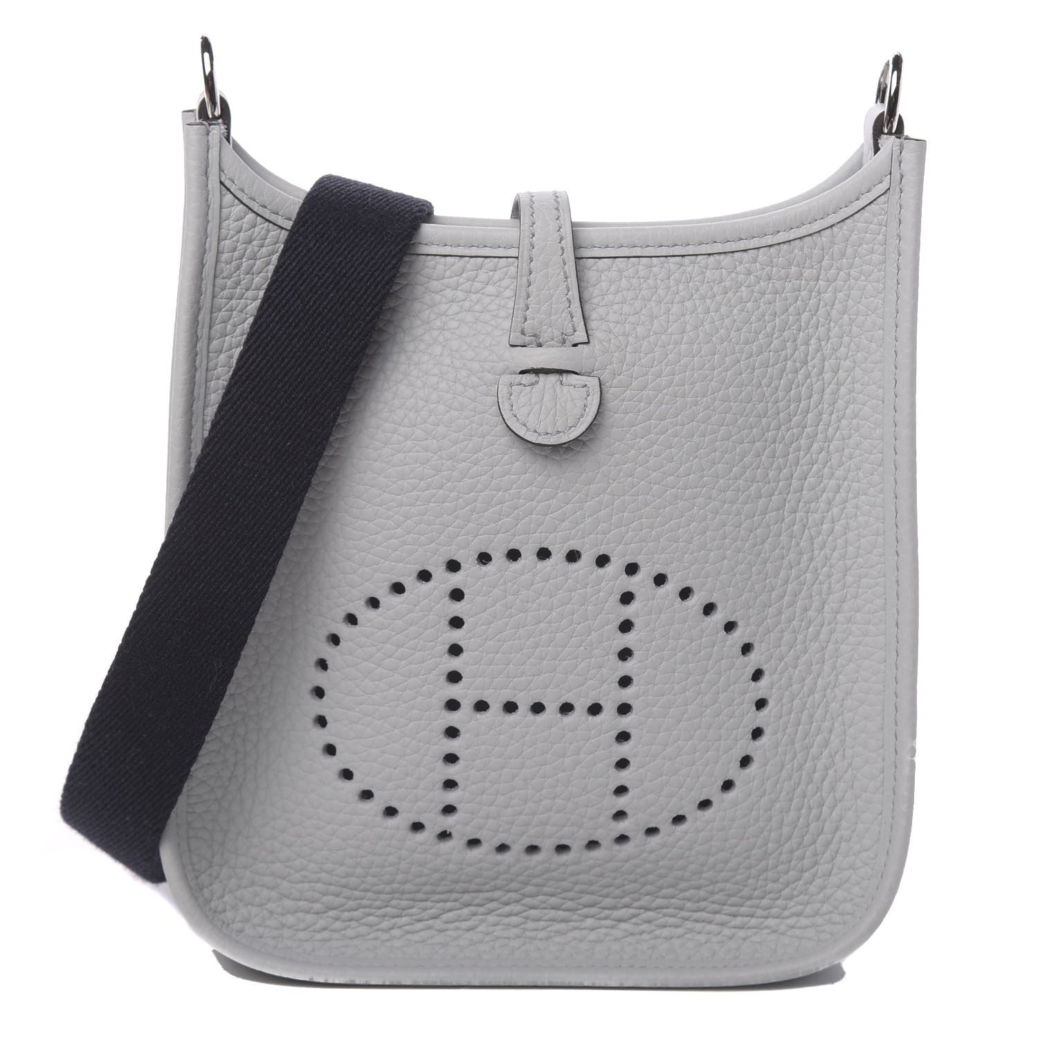Hermes Taurillon Clemence Amazone Evelyne TPM Bleu Pale Indigo 1 of 11