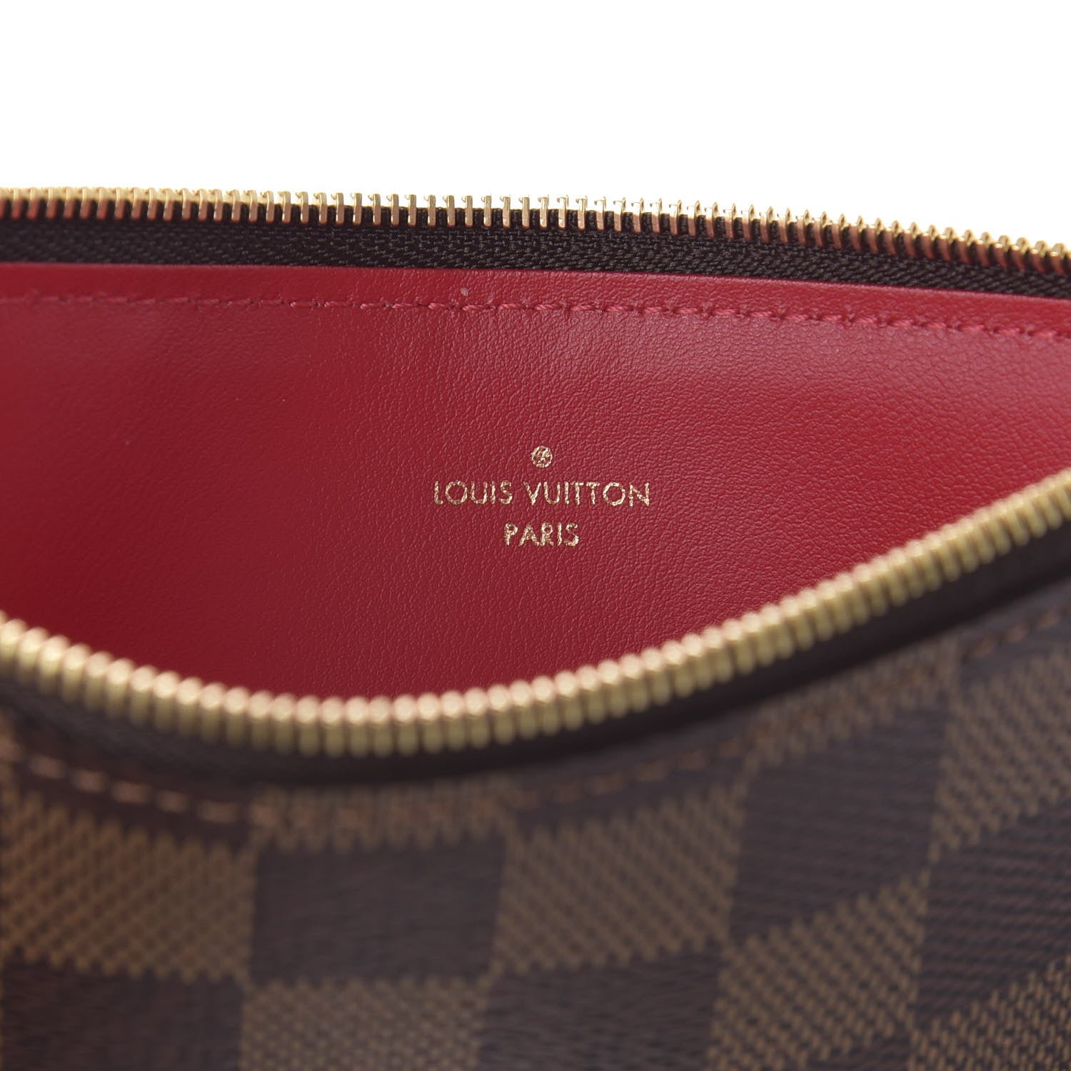 Louis Vuitton Damier Ebene Felicie Chain Wallet Zippered Insert 6 of 6