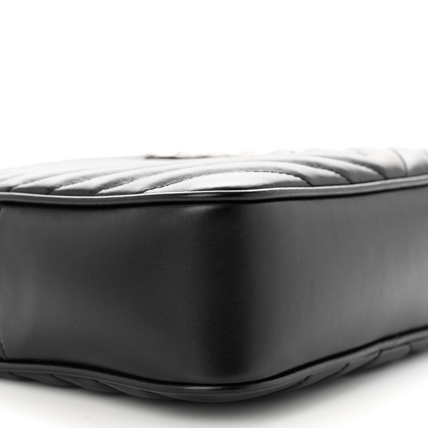 Calfskin Matelasse Monogram Lou Camera Bag Black