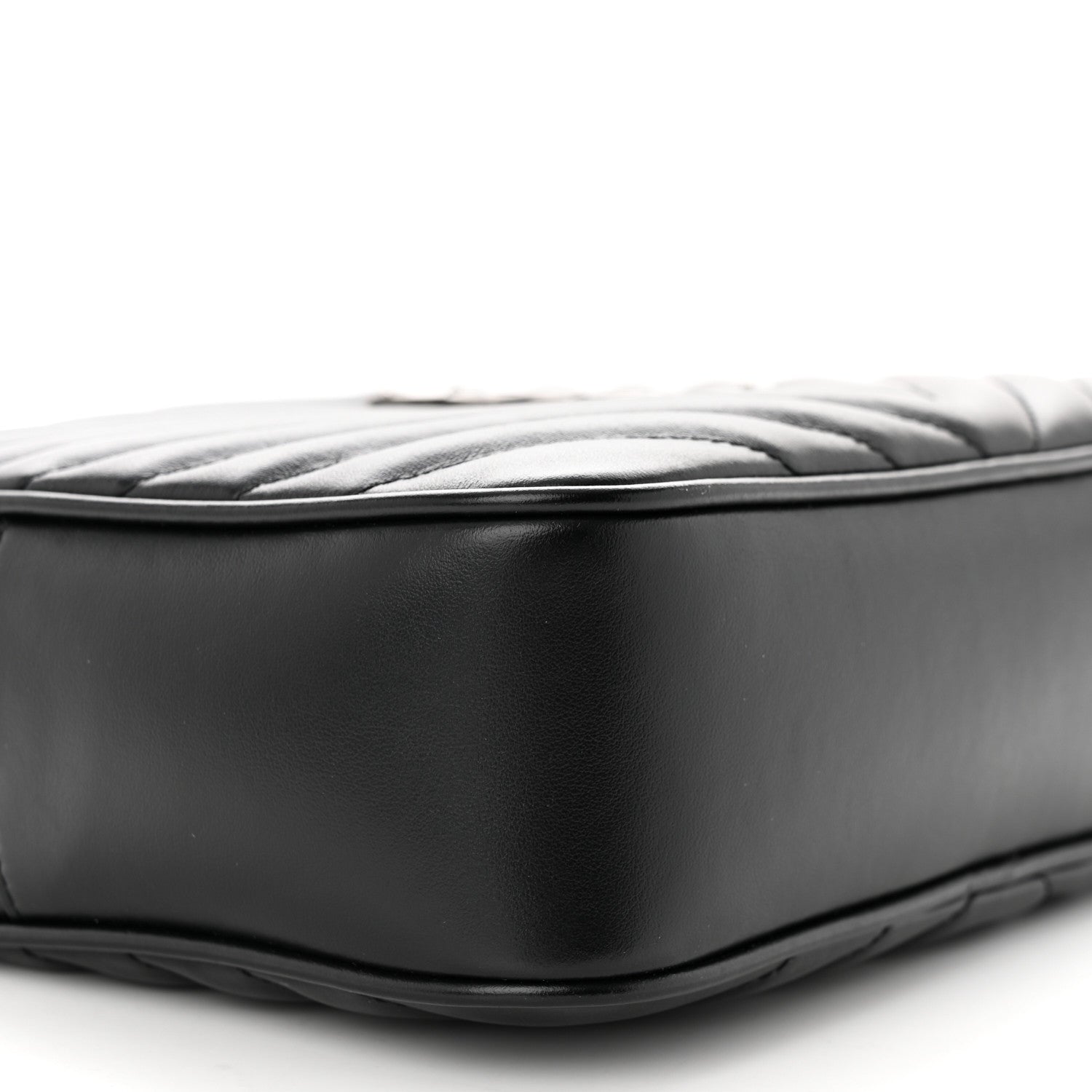Saint Laurent Calfskin Matelasse Monogram Lou Camera Bag Black 9 of 12