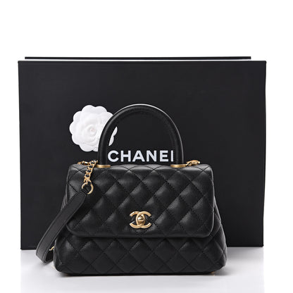 Chanel Caviar Quilted Mini Coco Handle Flap Black 10 of 10