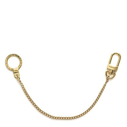Louis Vuitton Metal Pochette Extender Key Ring Chain Gold 1 of 3
