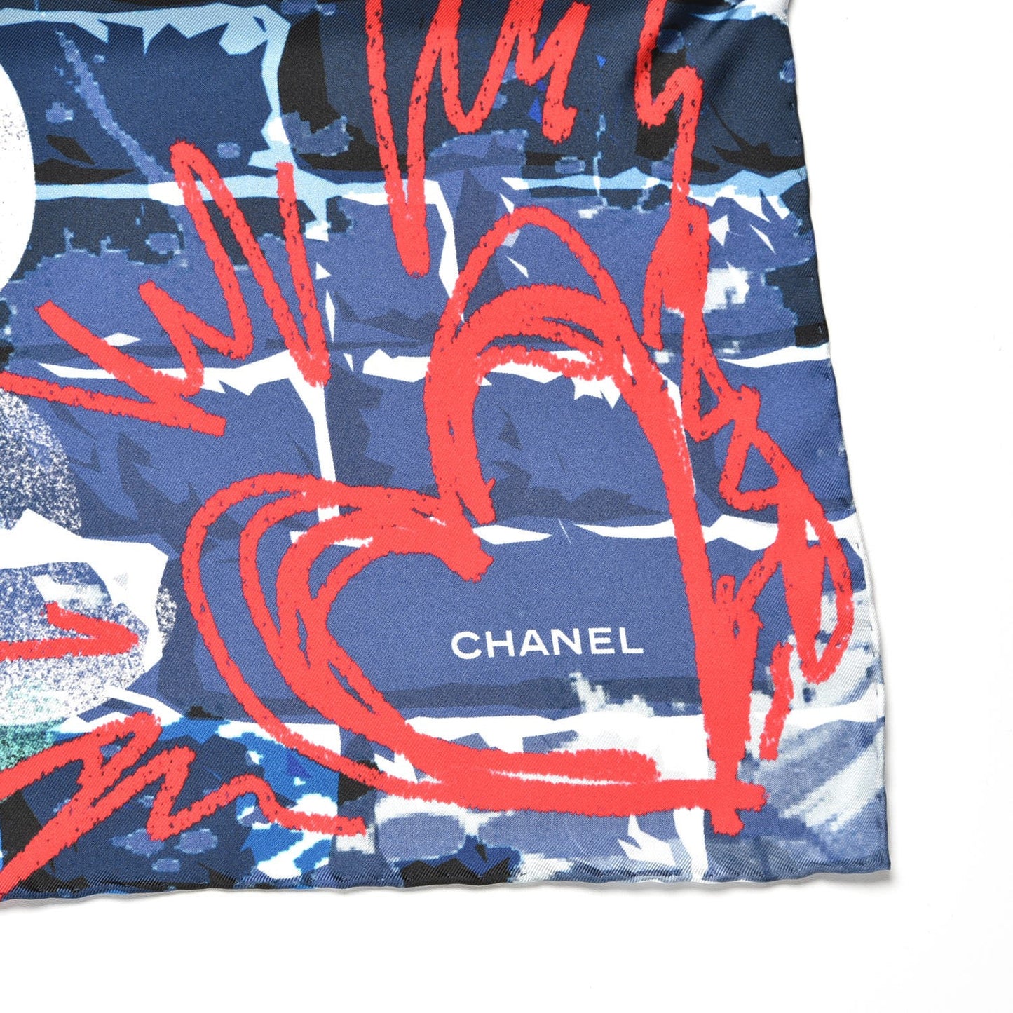 Silk Graffiti Scarf Multicolor