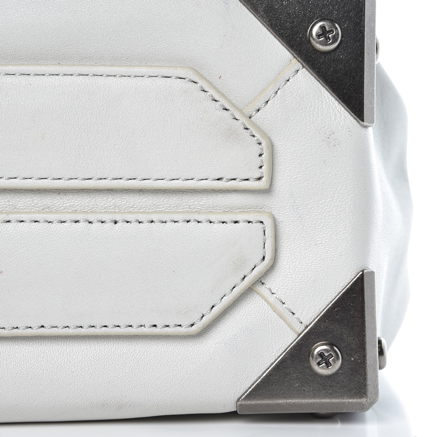 Alexander Wang Pebbled Calfskin Prisma Skeletal Tote White 10 of 25