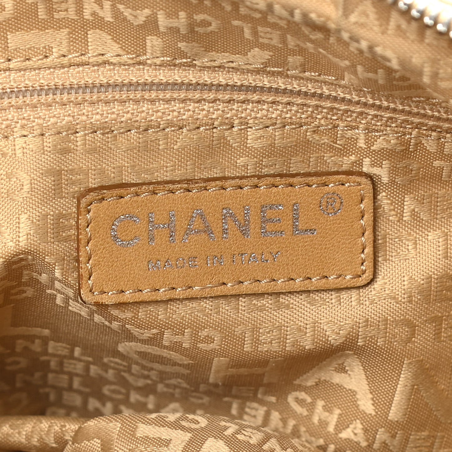Lambskin Quilted Shoulder Flap Bag Beige