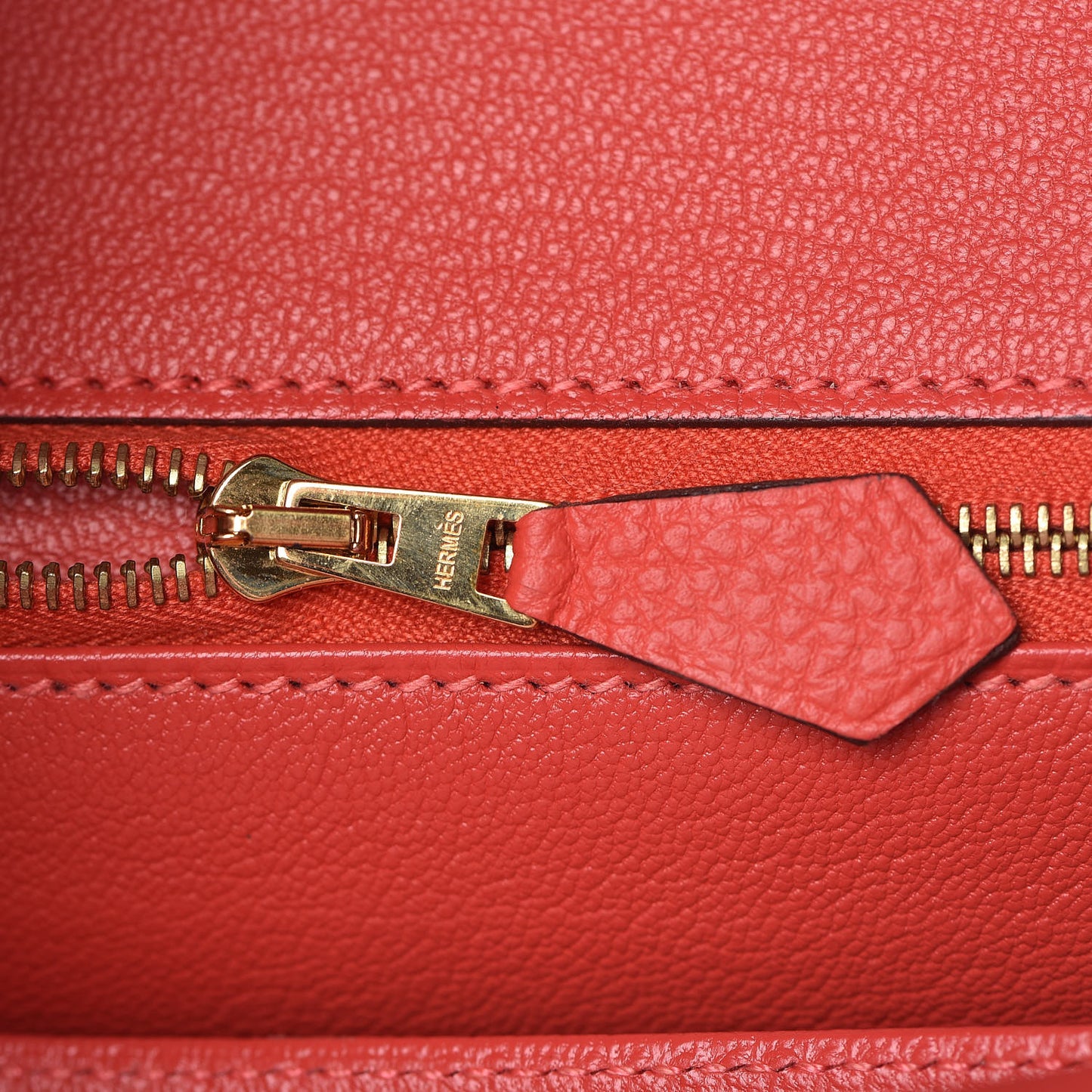 Togo Birkin 30 Rouge Pivoine