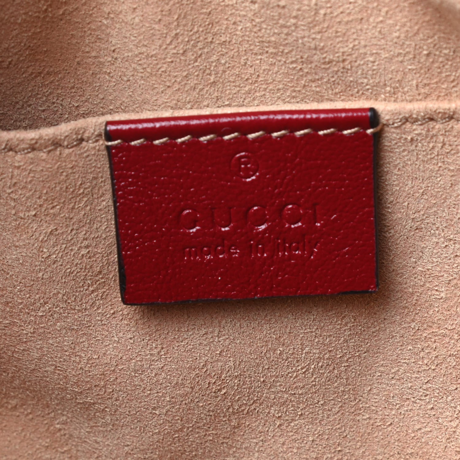 Gucci Monogram Azalea Calfskin Matelasse Diagonal Small GG Marmont Chain Shoulder Bag Beige Ebony New Cherry Red 6 of 9