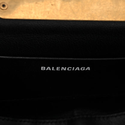 Balenciaga Suede Opera Clutch Bag Black 6 of 10