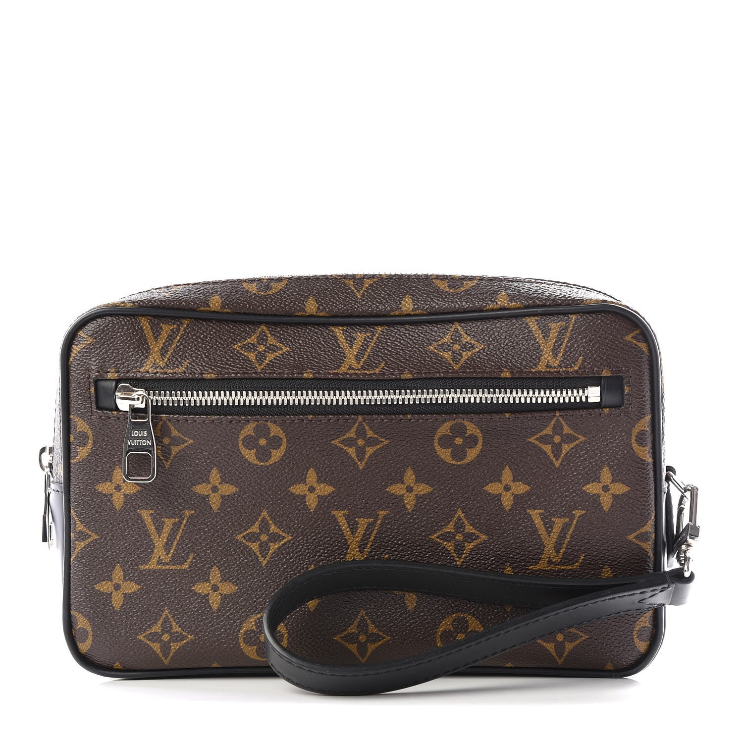 Louis Vuitton Monogram Macassar Kasai Clutch Black 1 of 12