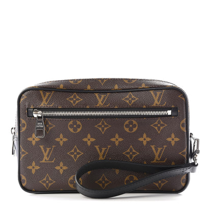 Louis Vuitton Monogram Macassar Kasai Clutch Black 1 of 12