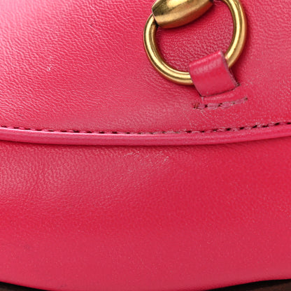 Gucci Lambskin Womens Brixton Horsebit Loafers 35.5 Hot Pink 10 of 13