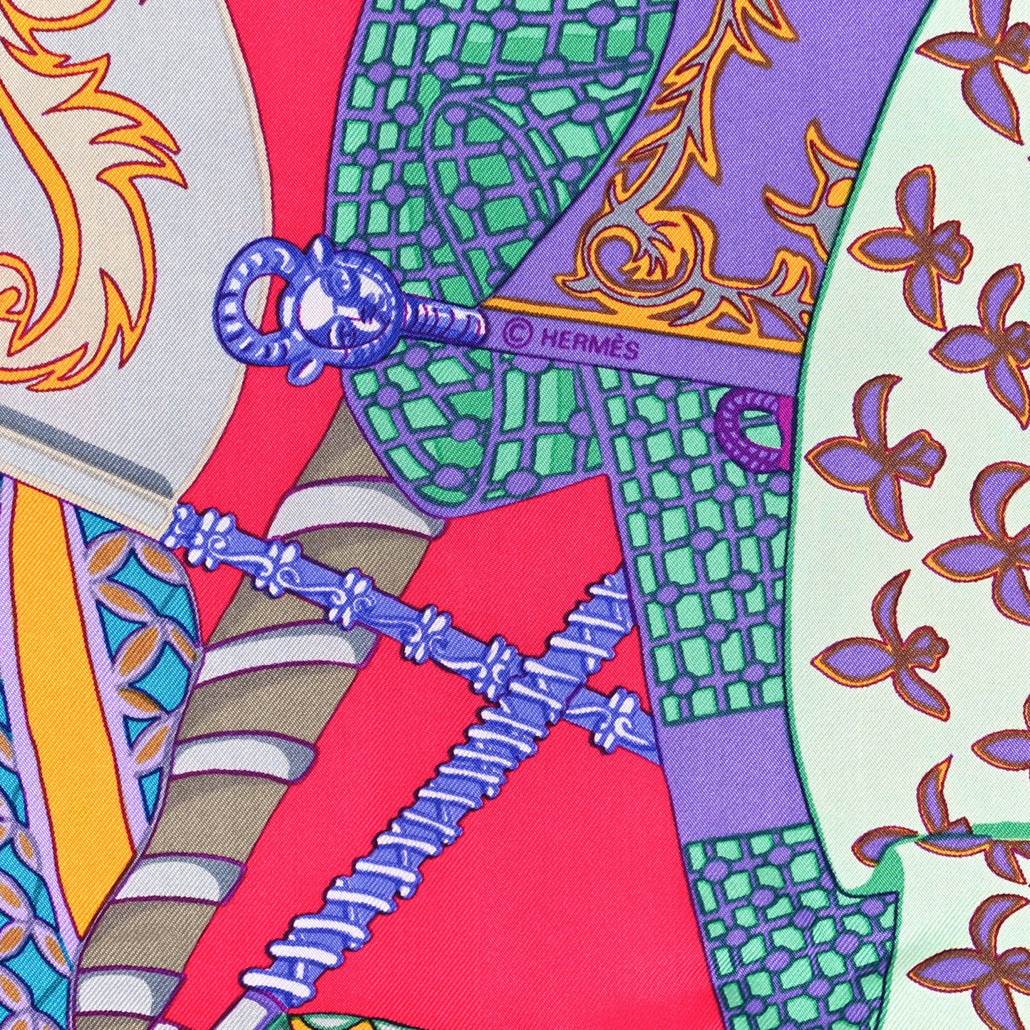 Silk Etendards et Bannieres Scarf 90