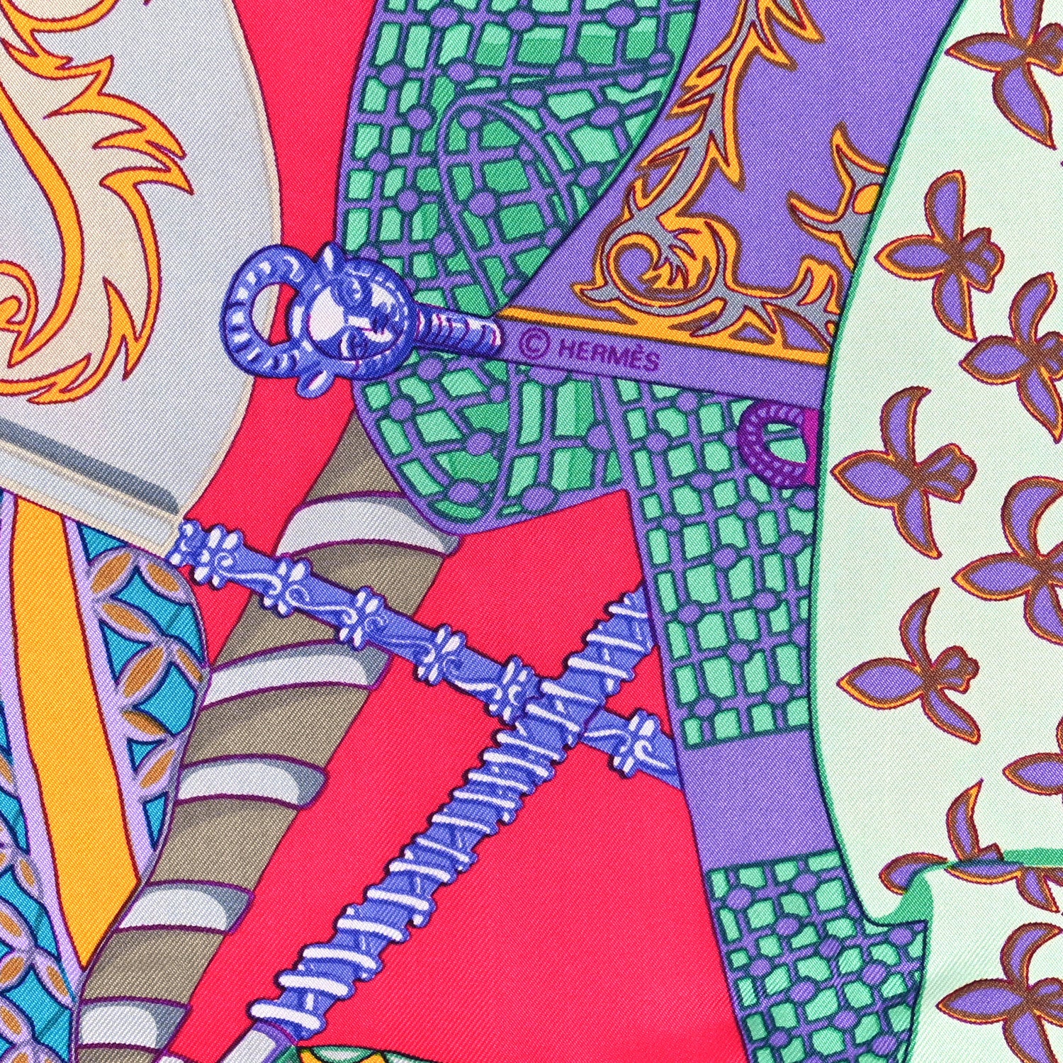 Hermes Silk Etendards et Bannieres Scarf 90 3 of 3