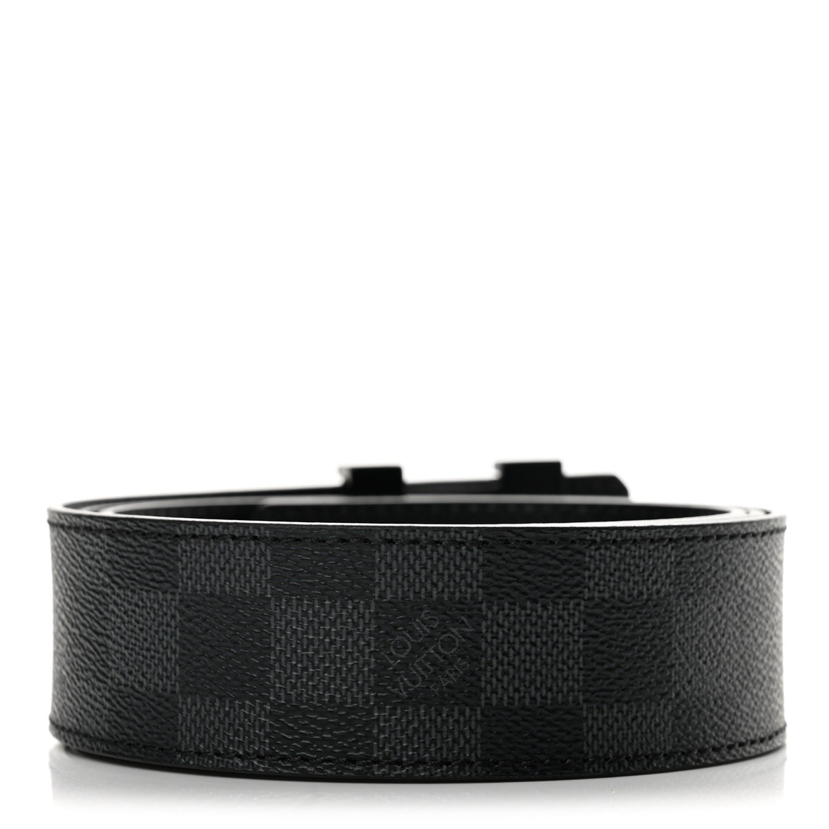 Louis Vuitton Calfskin Damier Graphite 40mm LV Initiales Reversible Belt 100 40 2 of 9