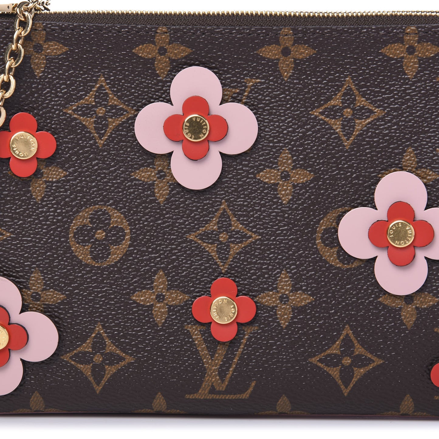 Monogram Blooming Flowers Double Zip Pochette