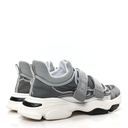 Christian Dior Technical Fabric Nylon Camouflage Womens D-Wander Sneakers 38 Silver 4 of 6