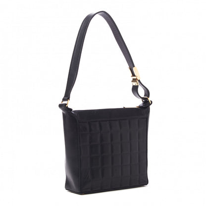 Chanel Lambskin Quilted Small Chocolate Bar Shoulder Bag Black 3 of 9