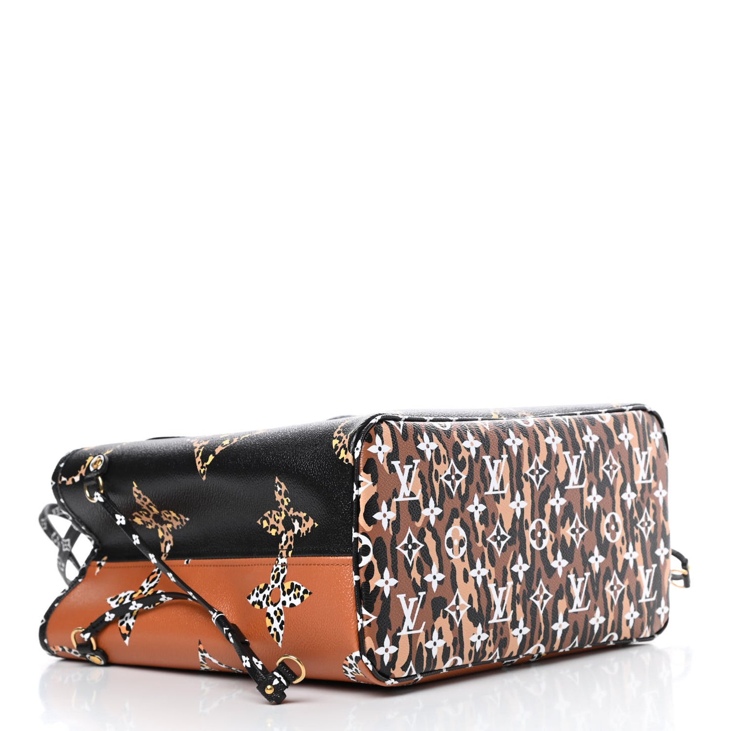 Monogram Giant Jungle Neverfull MM Black