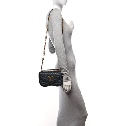Louis Vuitton Calfskin New Wave Chain PM Black 2 of 19
