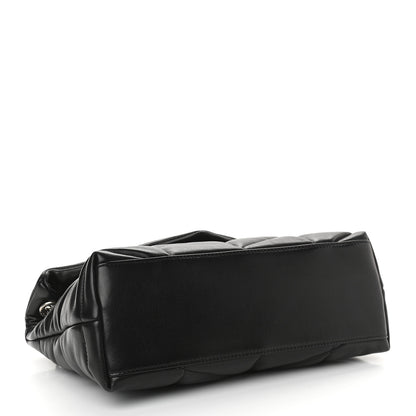 Saint Laurent Lambskin Quilted Small Loulou Puffer Monogram Chain Satchel Black 4 of 9