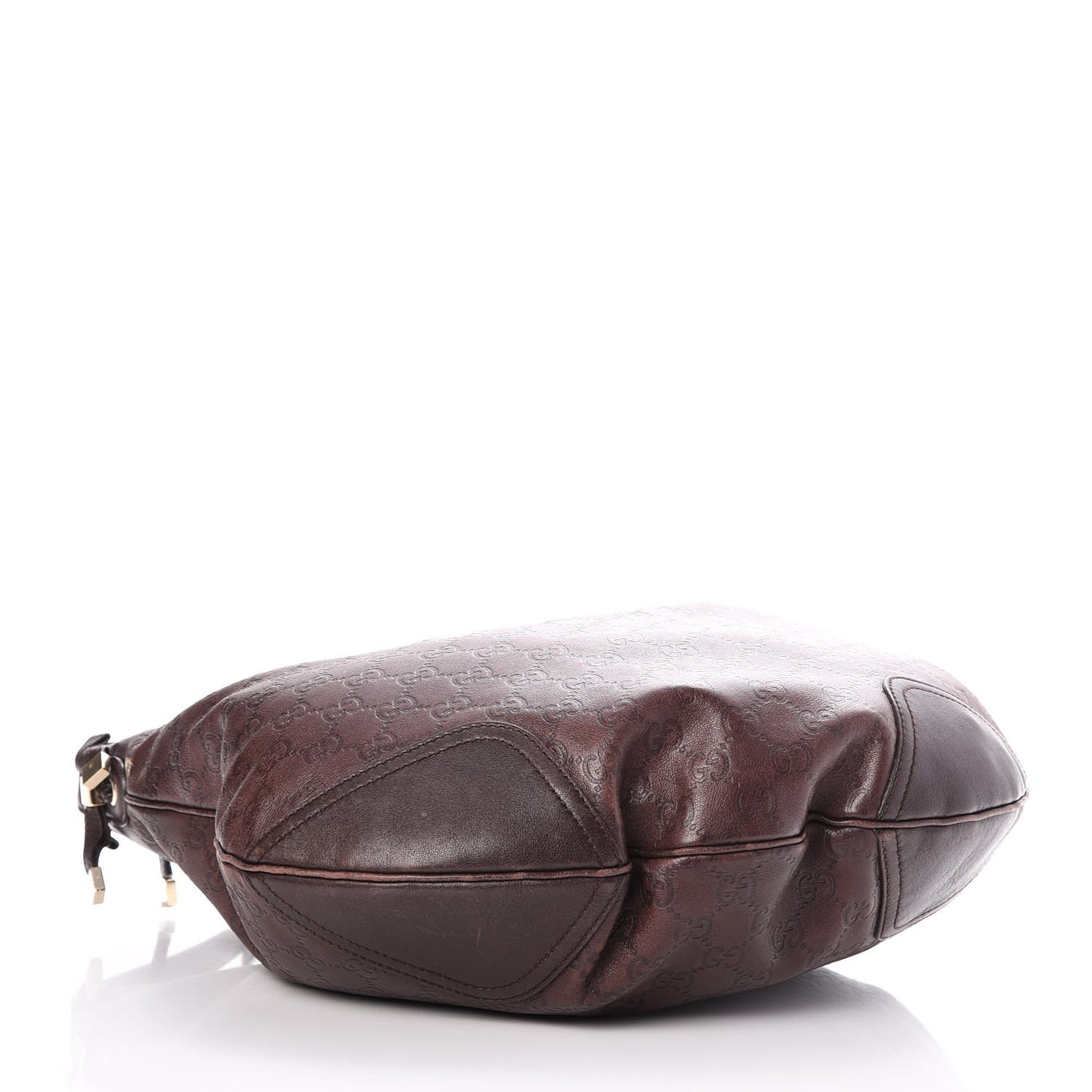 Guccissima Large Princy Hobo Dark Brown
