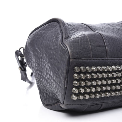Alexander Wang Pebbled Lambskin Rocco Tundra Silver Hardware 5 of 10