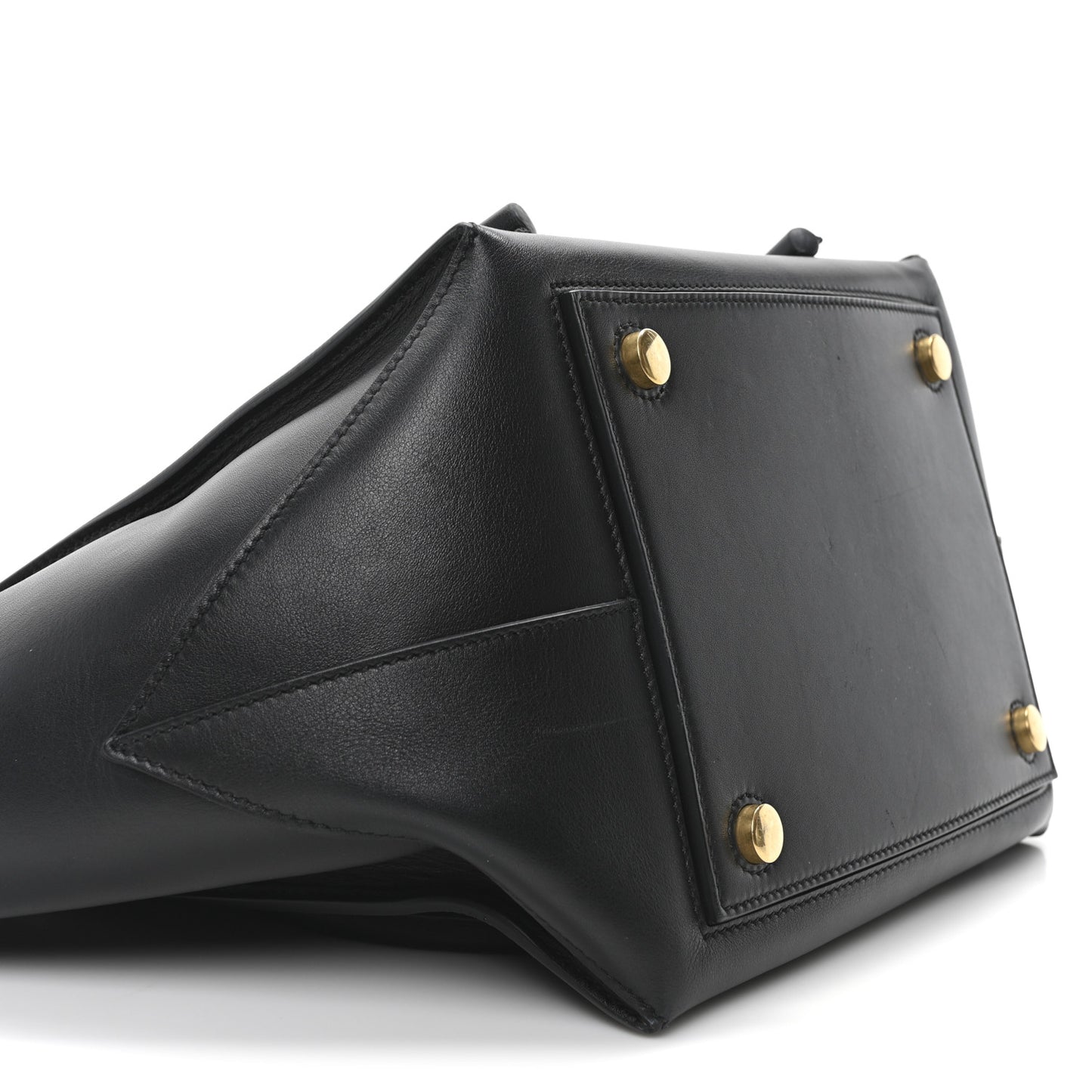 Calfskin Pipe Tote Black