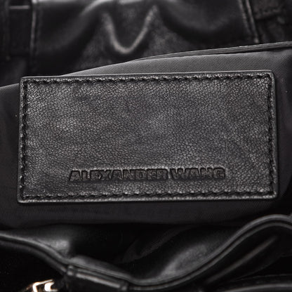 Alexander Wang Lambskin Velvet Mini Marti Backpack Black Nickel Hardware 8 of 10