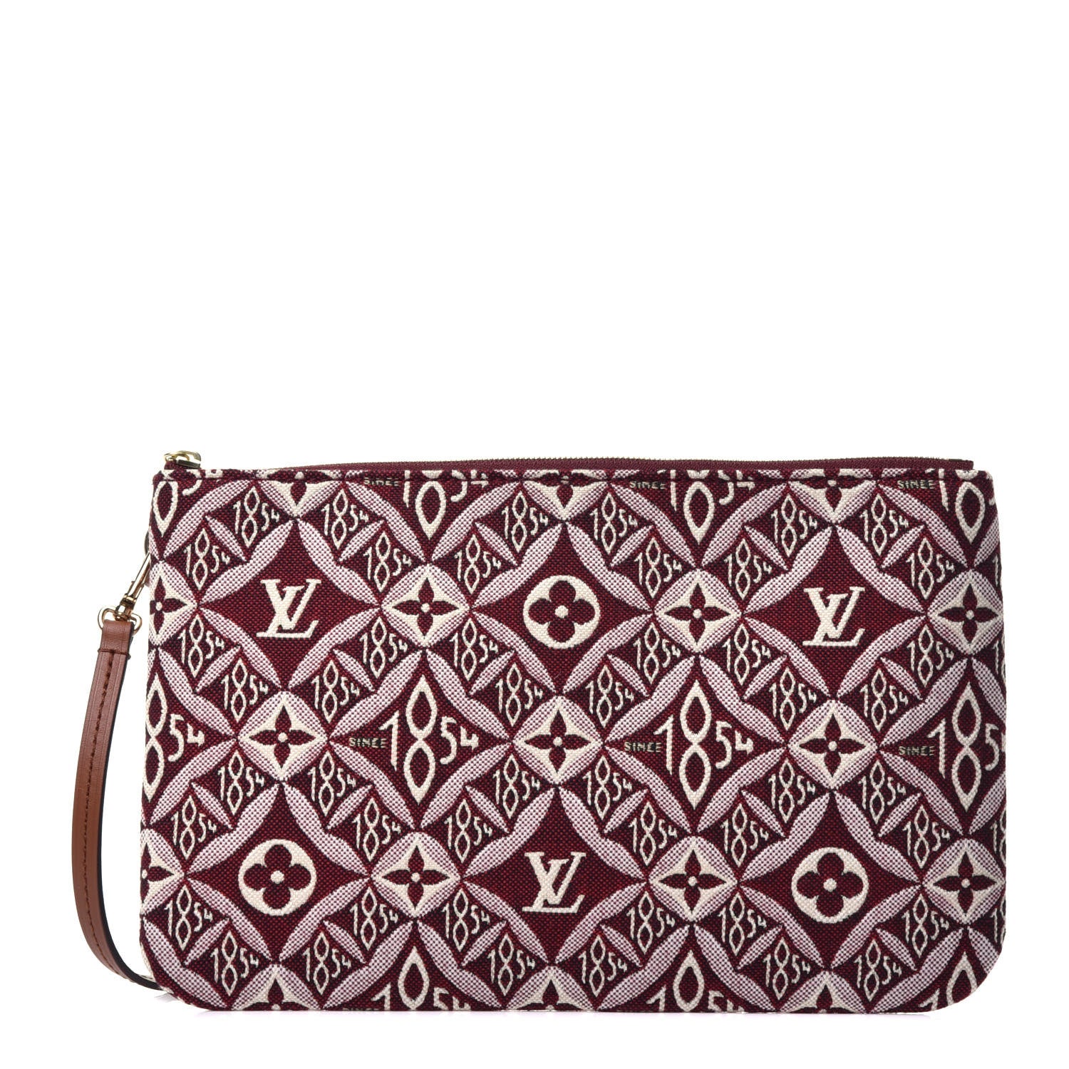 Louis Vuitton Jacquard Since 1854 Neverfull MM GM Pochette Bordeaux 1 of 7