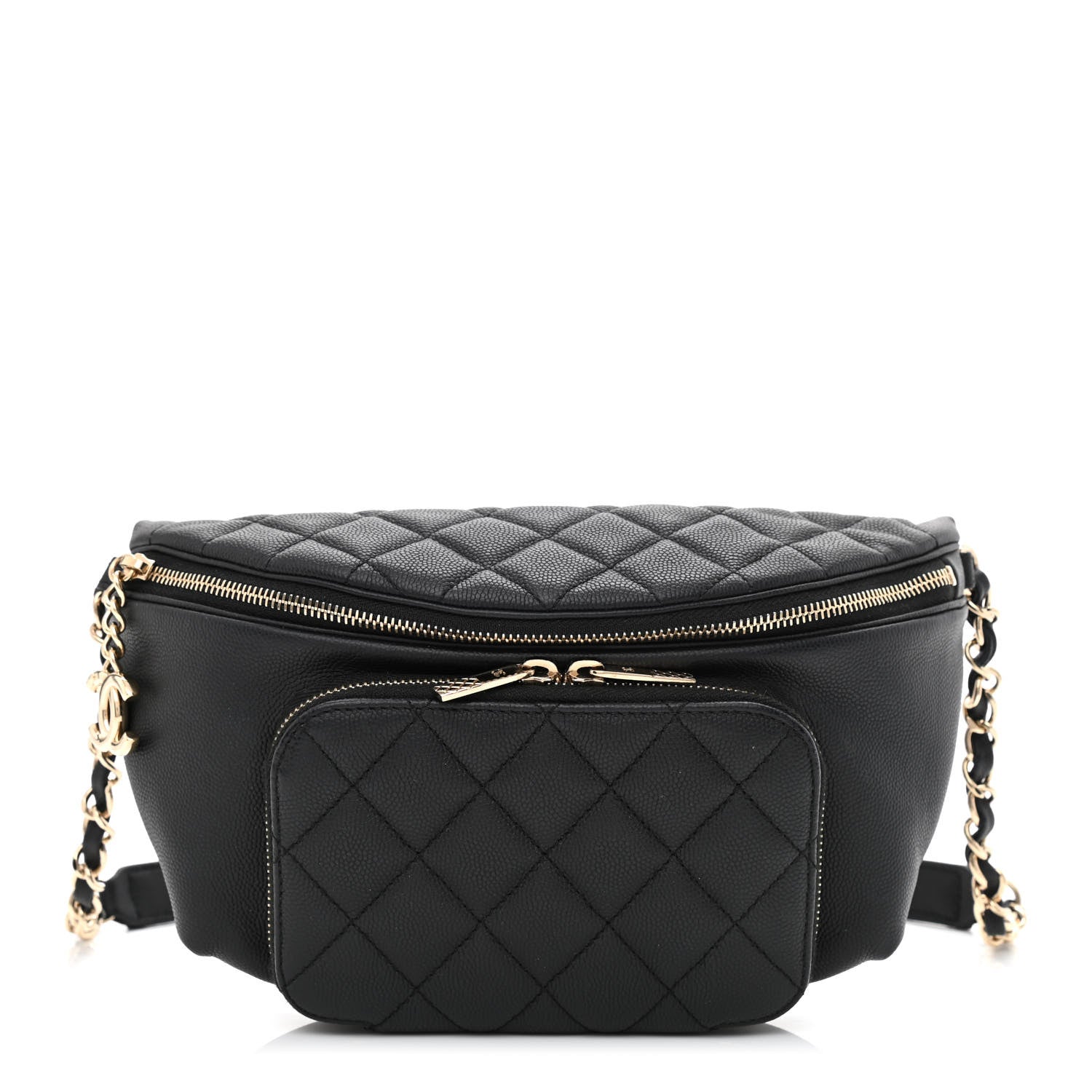 Chanel Caviar Quilted Business Affinity Waist Belt Bag Black 1 of 11